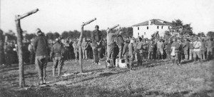 Během bojů v červnu 1918 došlo k zajetí a popravám řady legionářů po vynesení rozsudků polními soudy, zde u c. a k. 10. pěší divize Místa